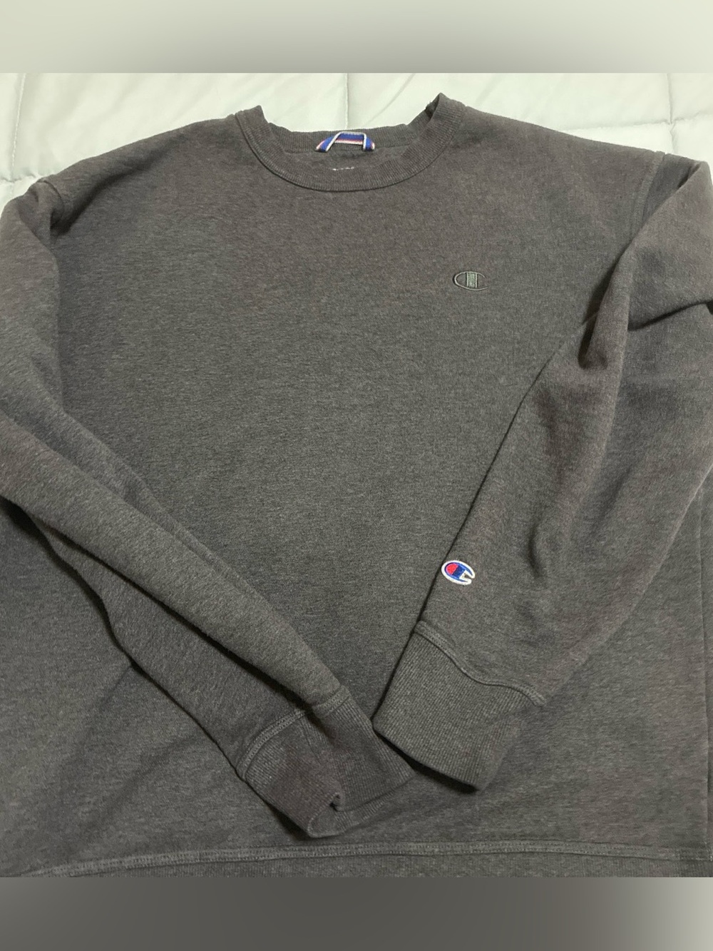 Champion Crewneck Sweatshirt in Charcoal Gray